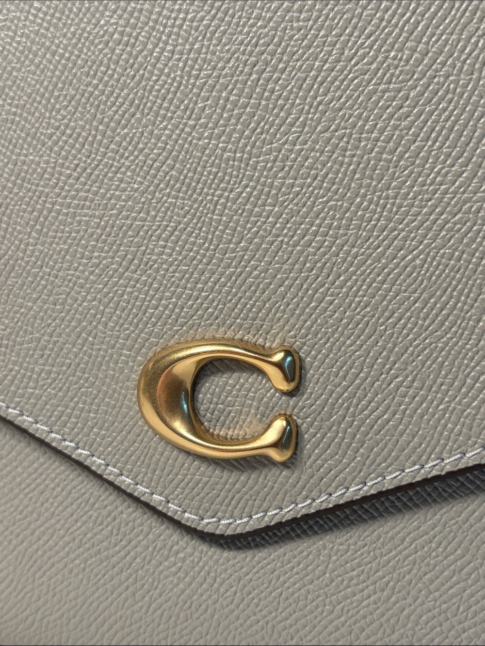 NWT COACH Wynn Leather Clutch/Wristlet In Dove Grey - Picture 6 of 14